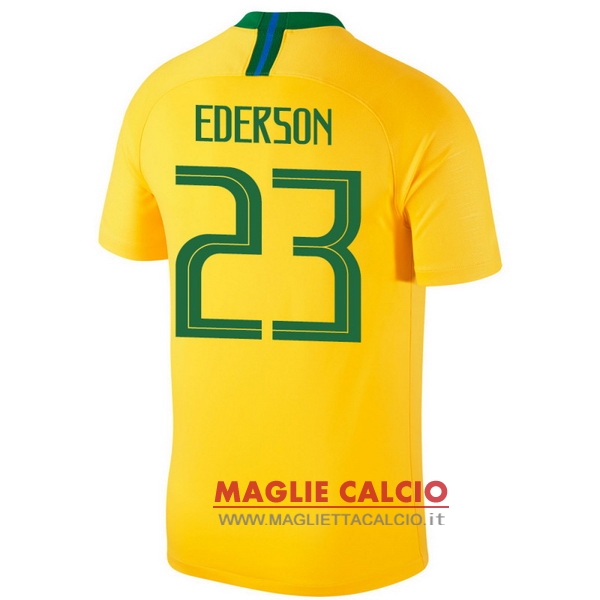 maglietta brasile 2018 ederson 23 prima